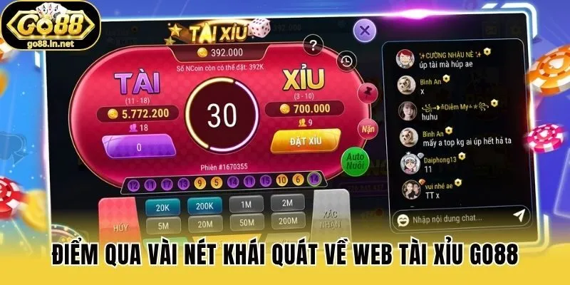 Điểm qua vài nét khái quát về web tài xỉu Go88