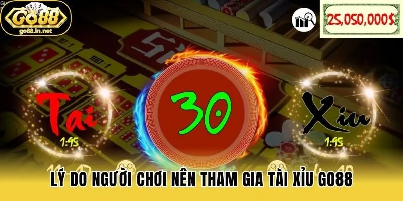 Lý do người chơi nên tham gia Tài xỉu Go88